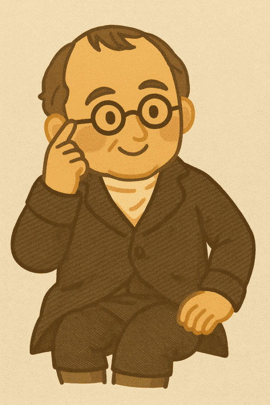 イギリスの化学者、ジョン・ドルトン。物理学や気象学にも精通していた。